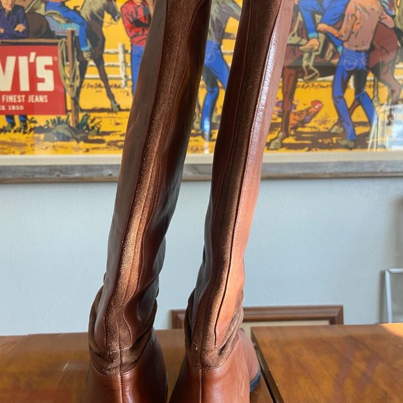 Vintage Jacqueline Ferrar leather & suede boots - Picture 3 of 3